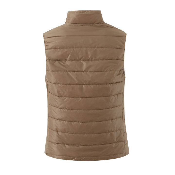 Gewatteerd damesgilet met rits en zakken - Elora