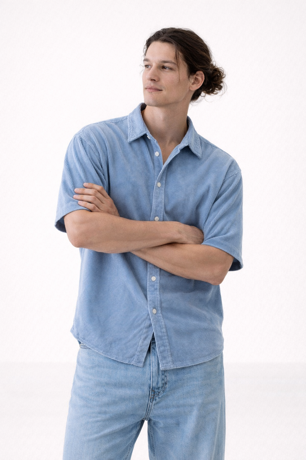 Herenoverhemd korte mouw lichtgewicht ademend zomers casual shirt - Velmar