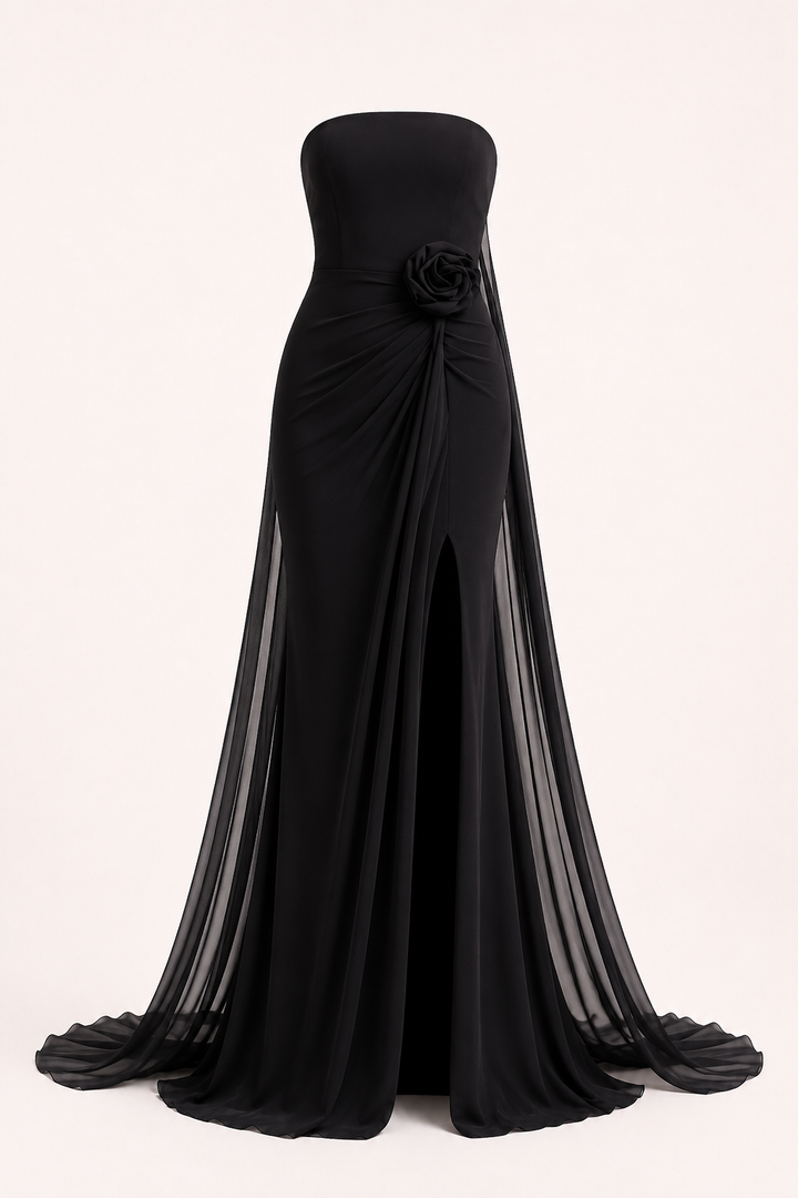 Elegante lange jurk voor dames, geschikt voor feesten en galas - Alruna