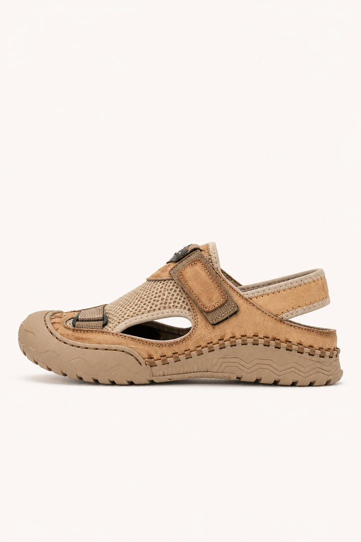 Verstelbare herensandalen met gesloten teen - Rolf