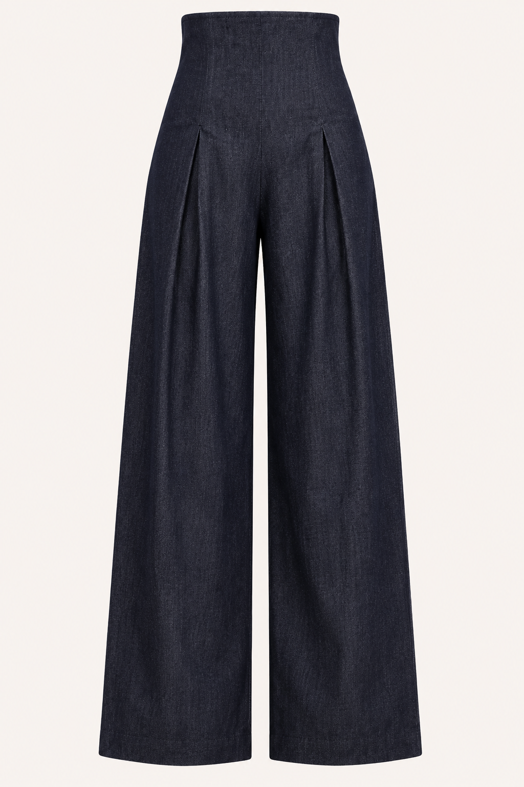 Elegante damesbroek met wijde pijpen en hoge taille - Elara