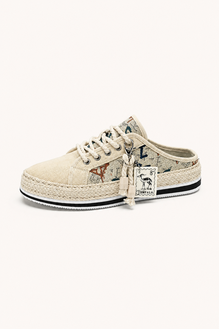 Canvas veterschoenen voor heren met jute zool - Dorian