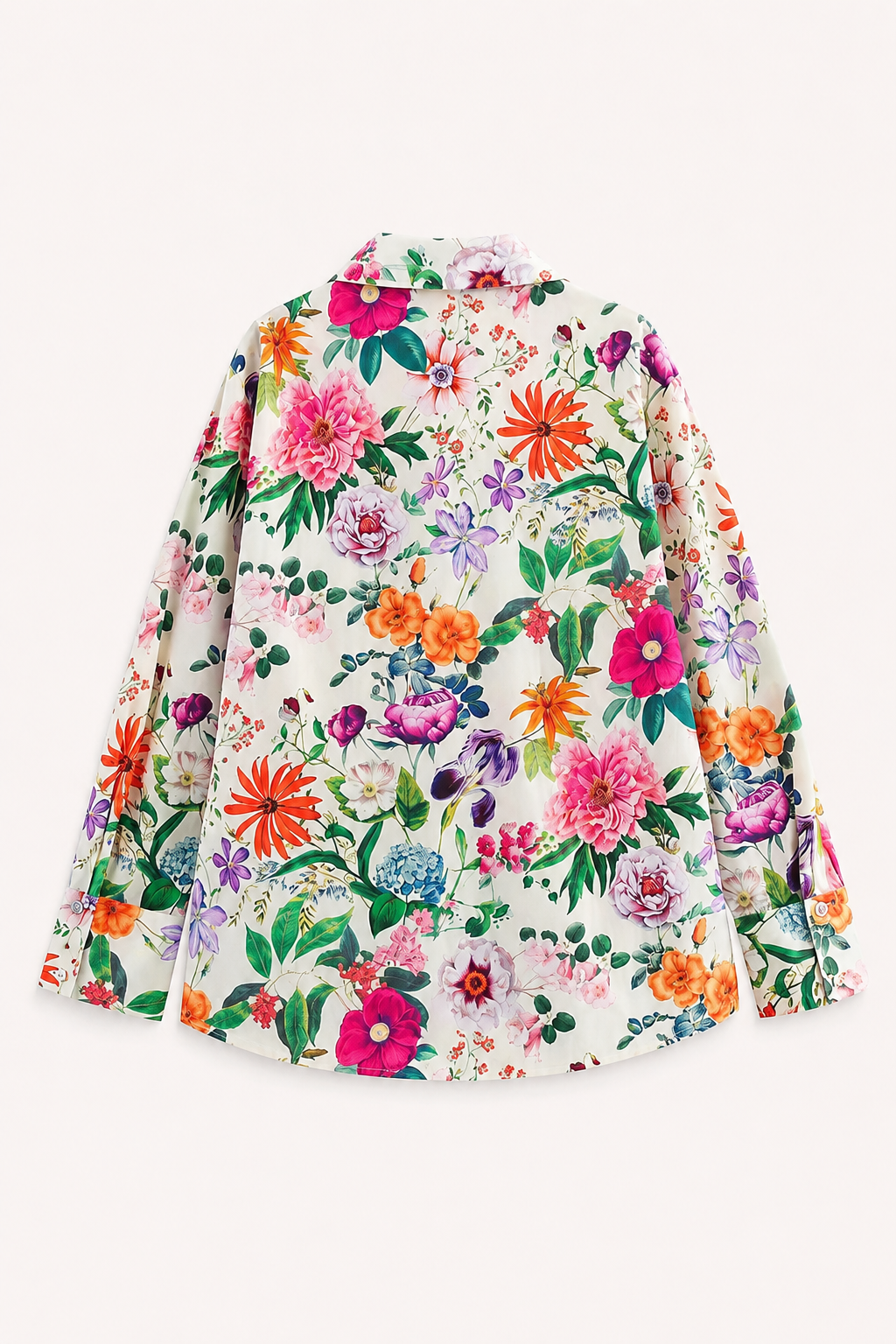 Gebloemde damesblouse met lange mouwen - Katrin