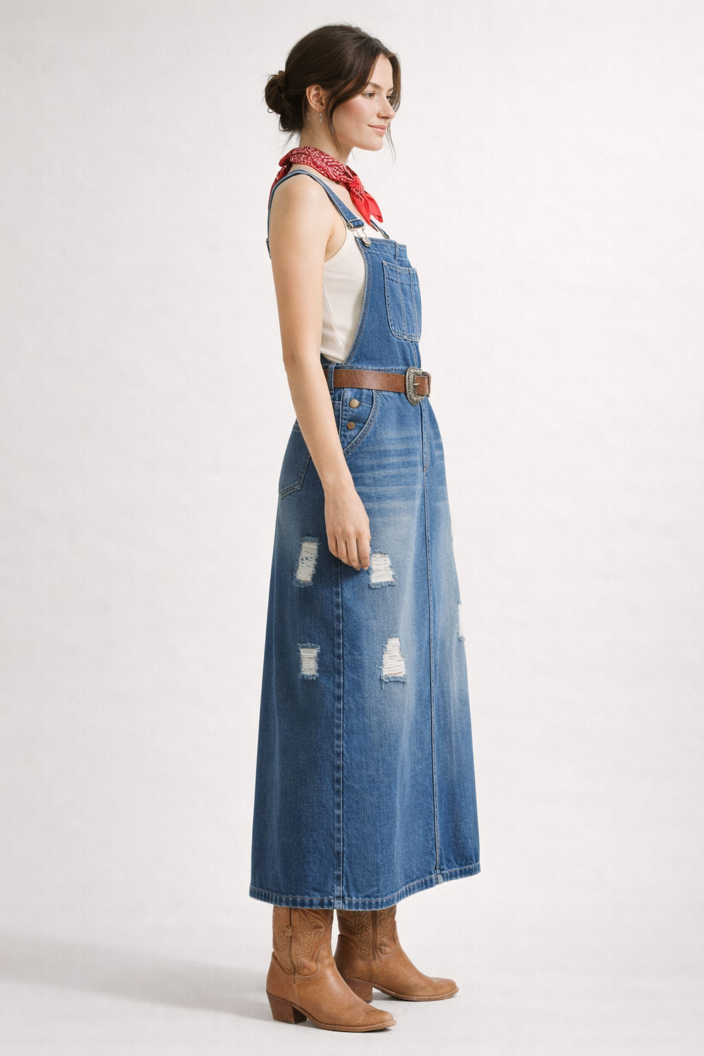 Dameslegginglegging casual midi-jurk - Carla