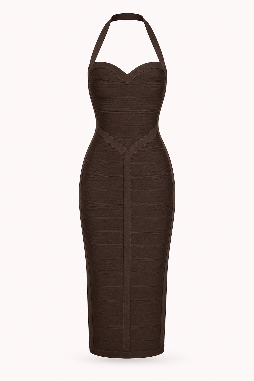 Elegante bandagejurk met halterhals - Erika