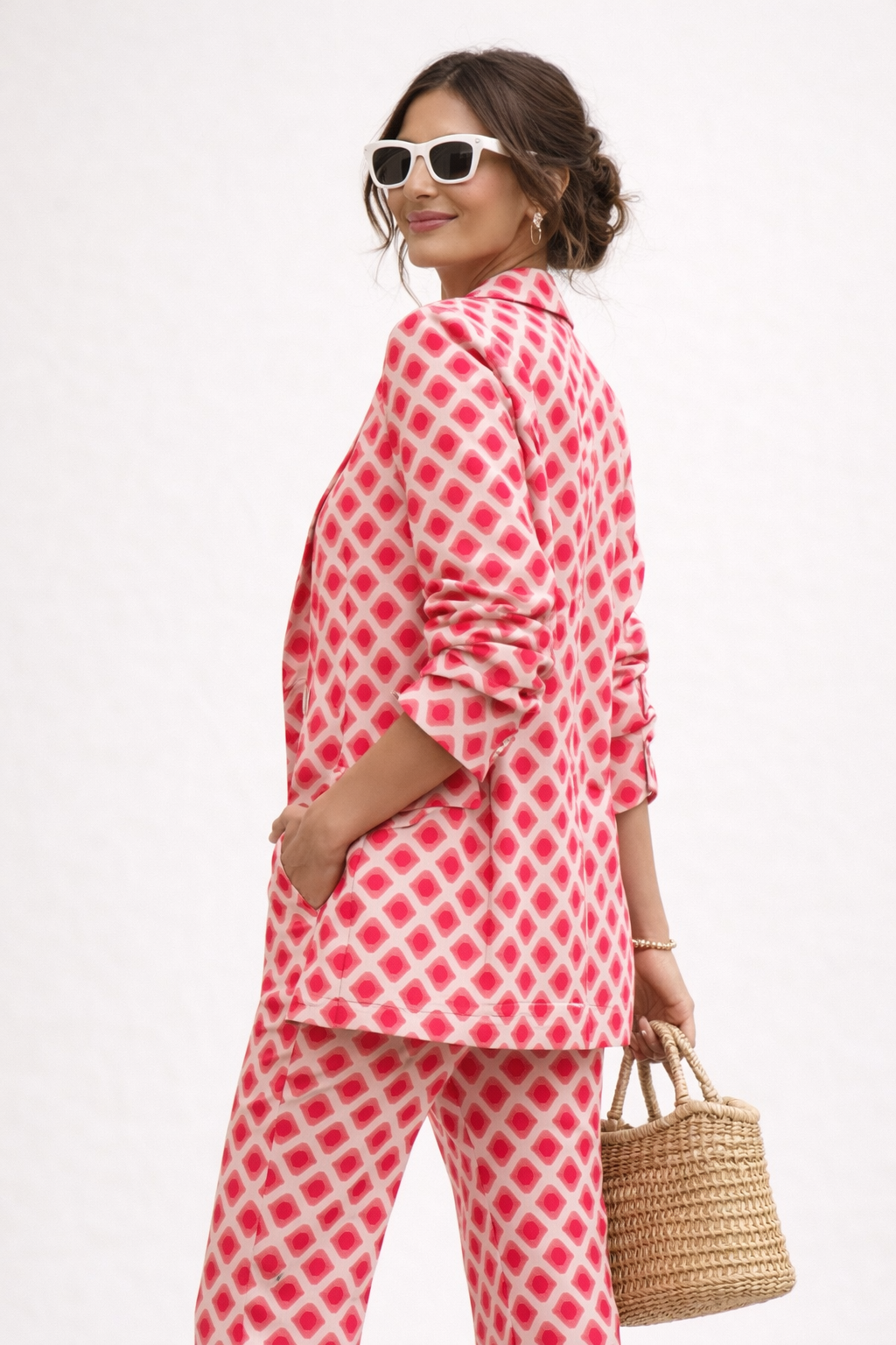Tweedelige damesset met moderne print - Hanna