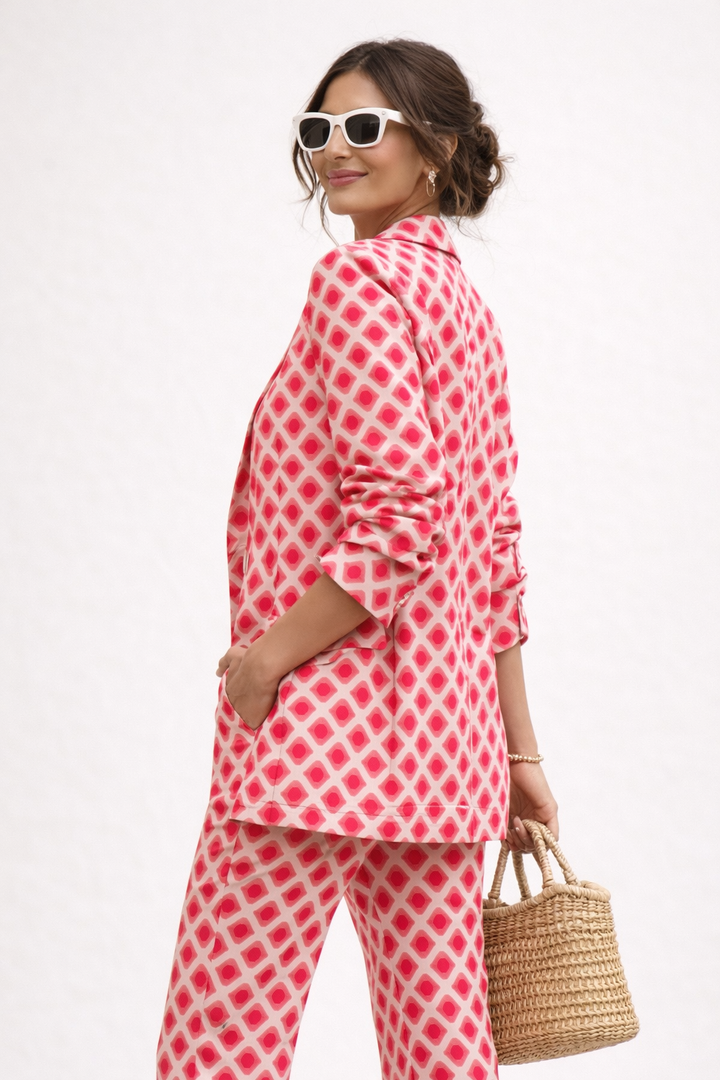 Tweedelige damesset met moderne print - Hanna