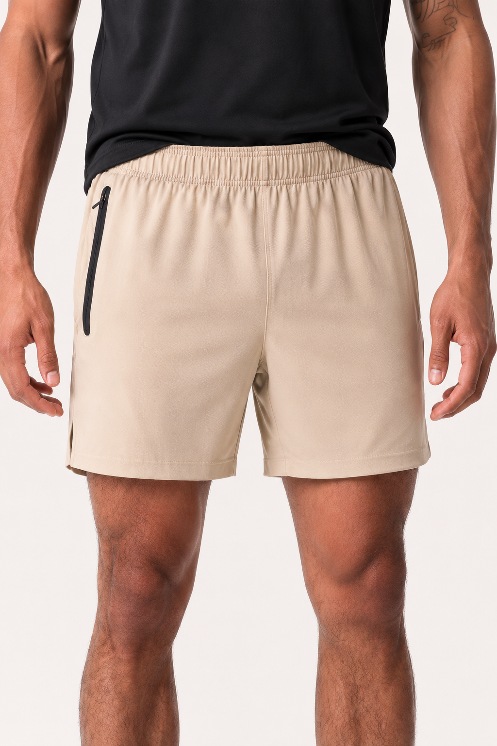 Sportieve herenshort met zak en ritssluiting - Gaspar