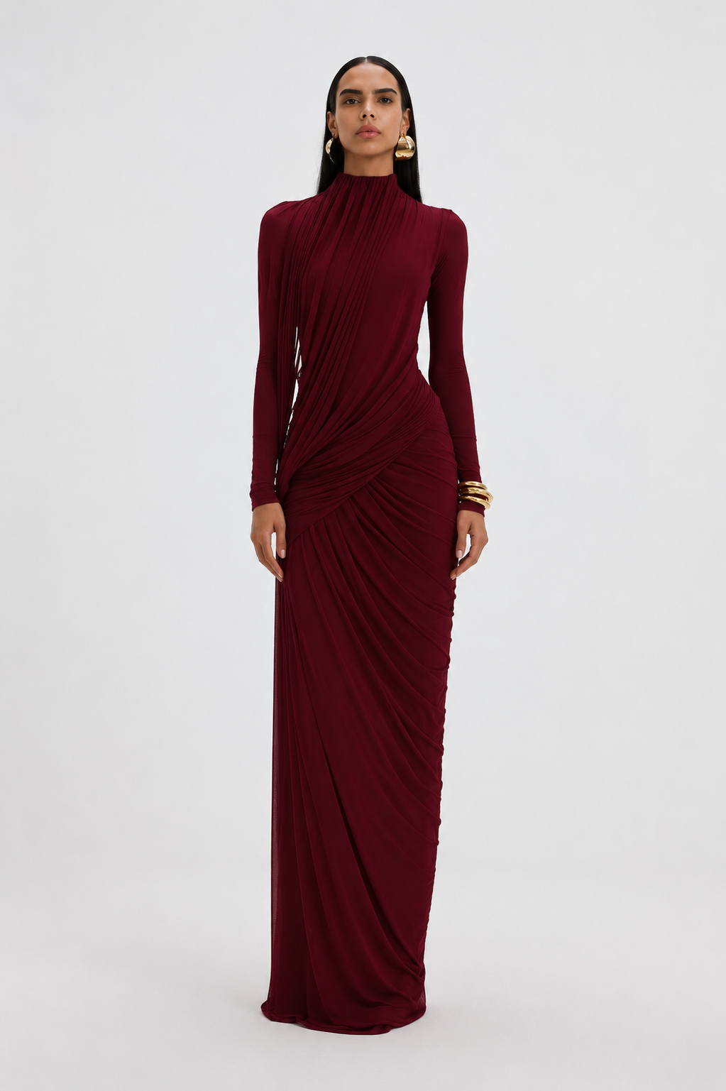Elegante bruidsjurk met lange mouwen - Gisela