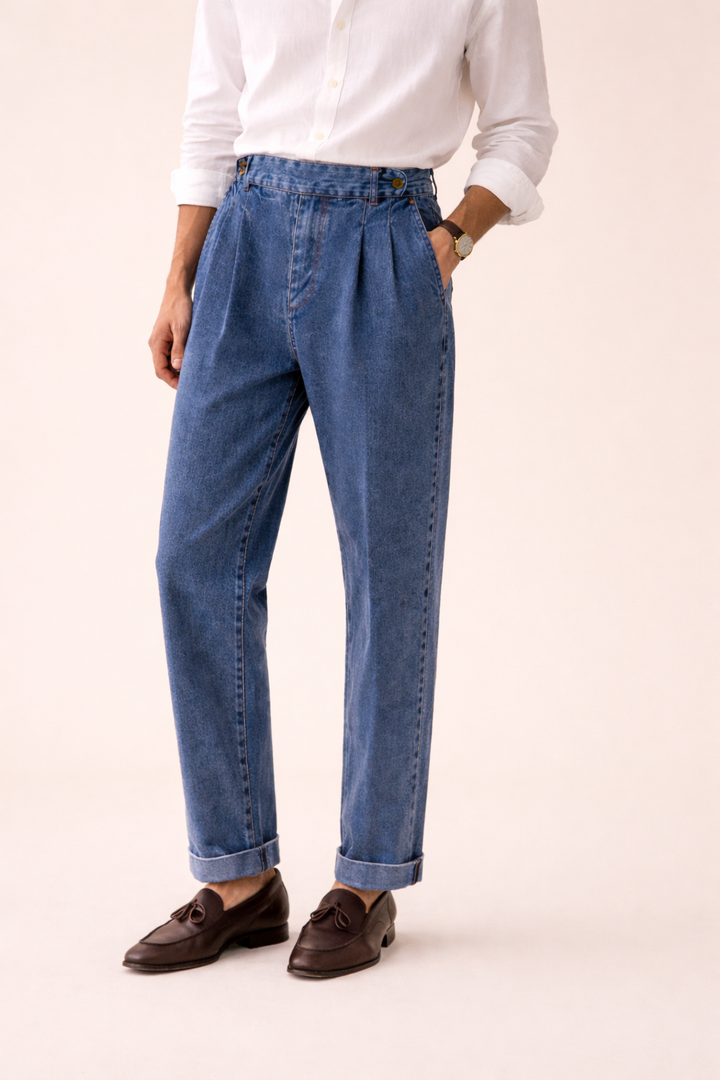 Herenbroek met hoog model en stijlvolle denim - James
