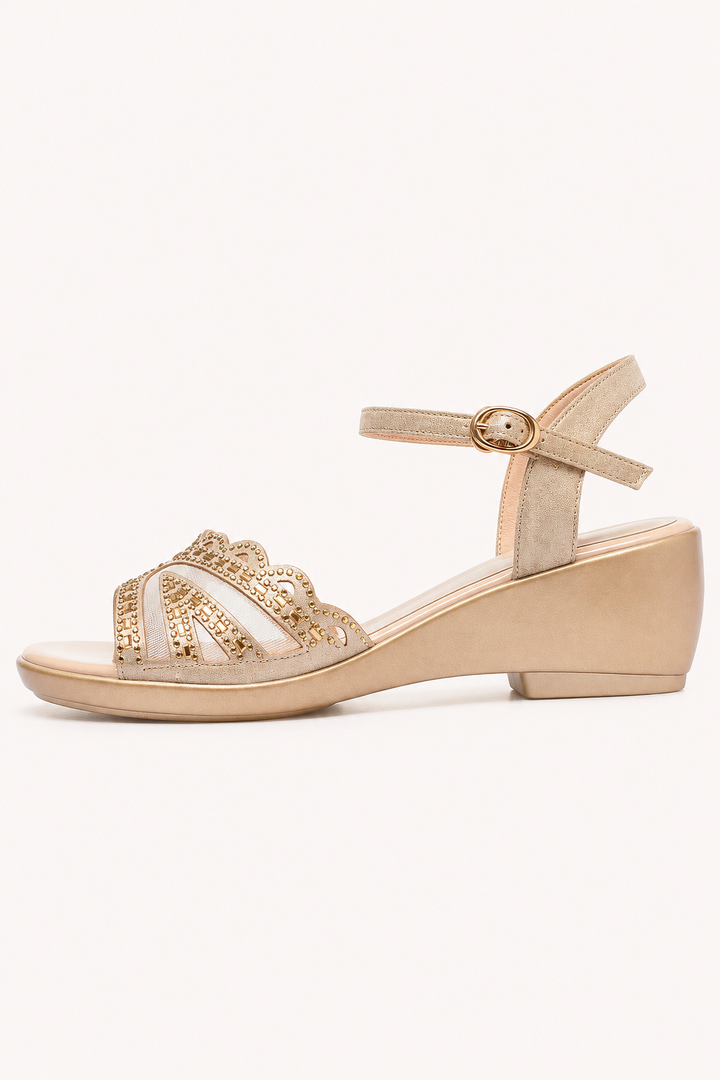 Stijlvolle orthopedische sandalen voor dames met lage sleehak - Romina