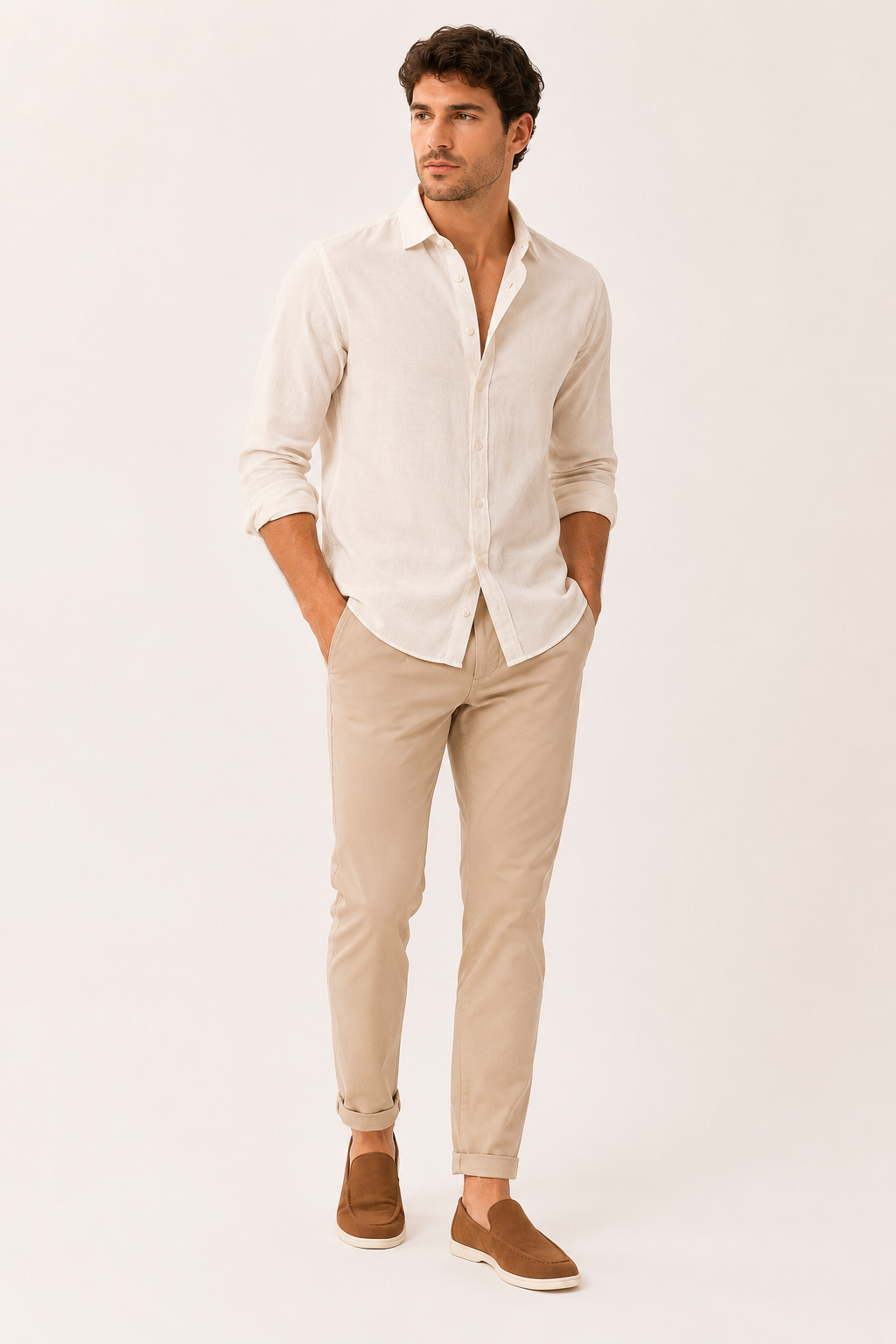 Elegante, casual herenslip-ons - John