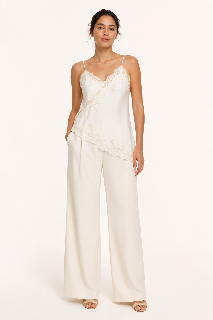 Dameslingerie-top met kant en dunne bandjes - Bruna