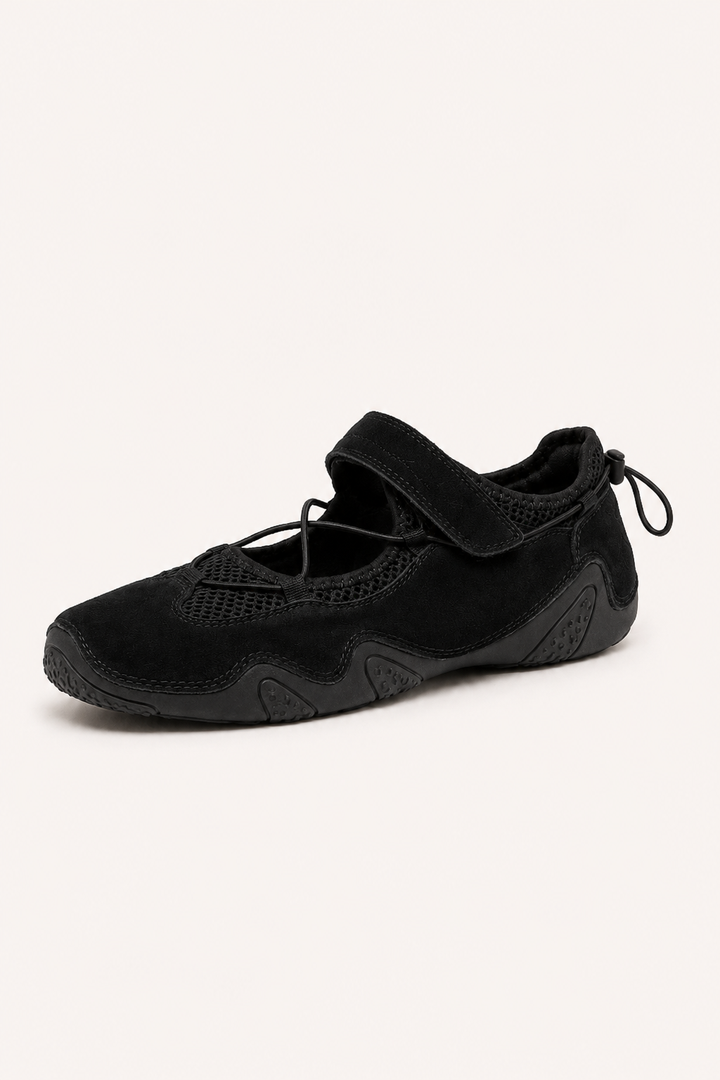 Sportballerina's met verstelbare band en elastische veters - Riekerr