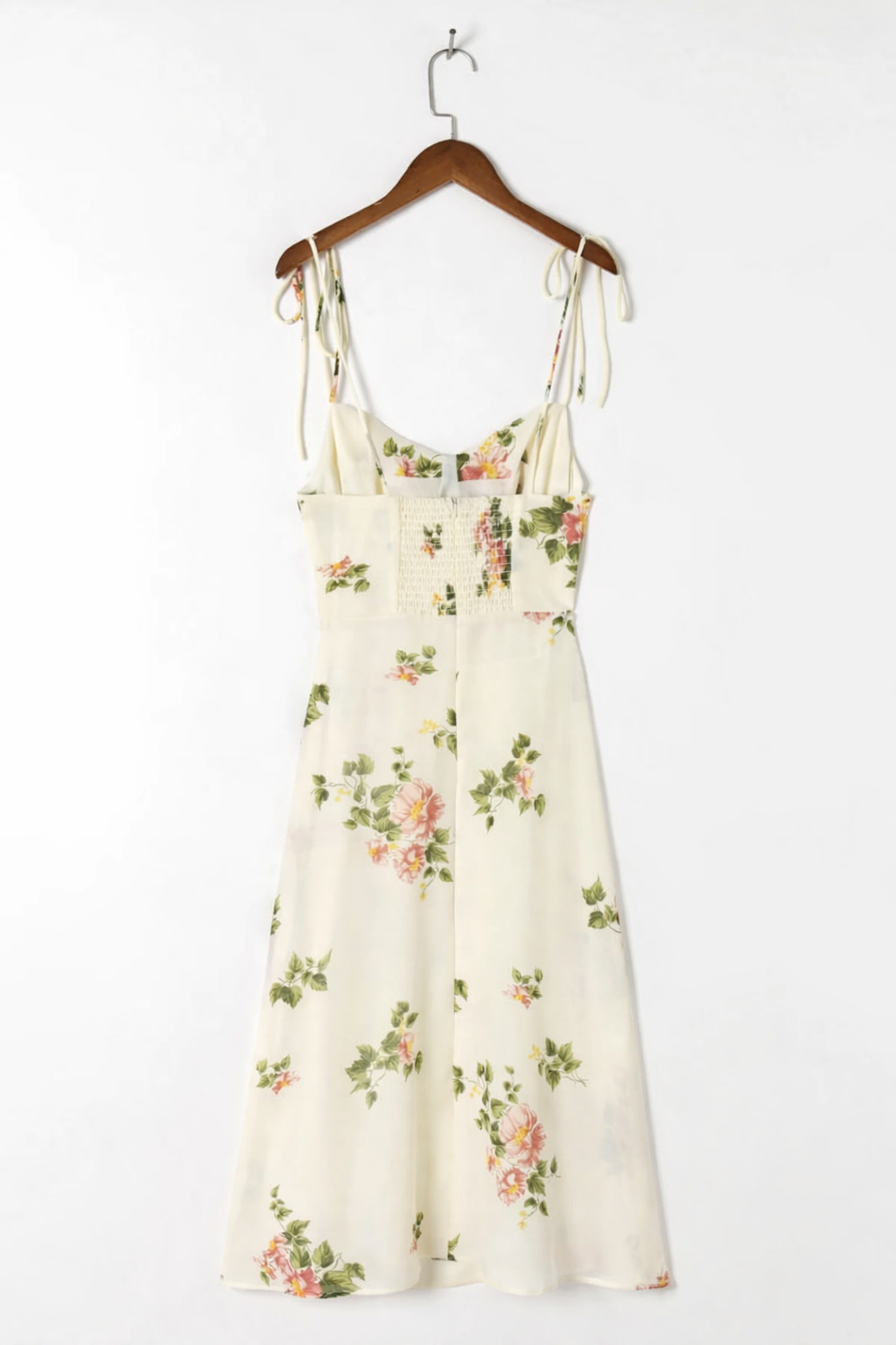Dames midi-jurk lente lichte bloemenprint - Lirena