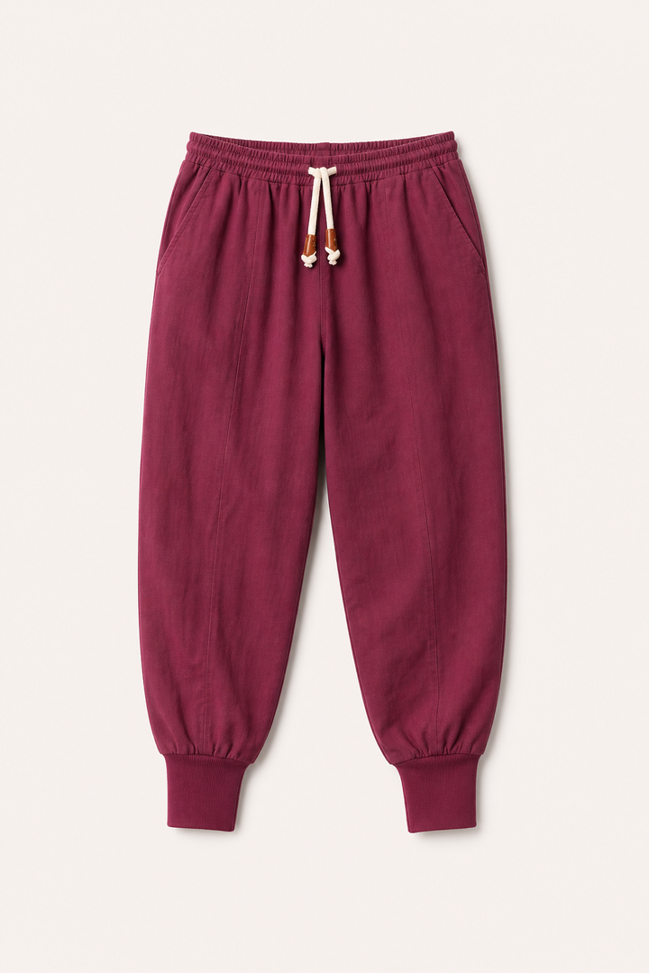 Jogger broek met elastiek in de taille en trekkoord - Rayan