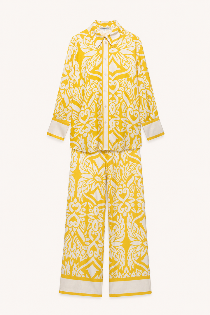 Damesensemble met opdruk in mediterrane stijl - Wilma