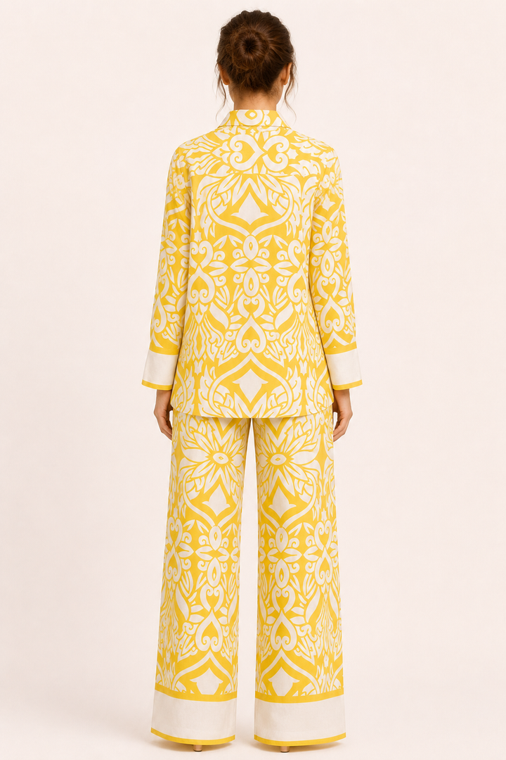 Damesensemble met opdruk in mediterrane stijl - Wilma