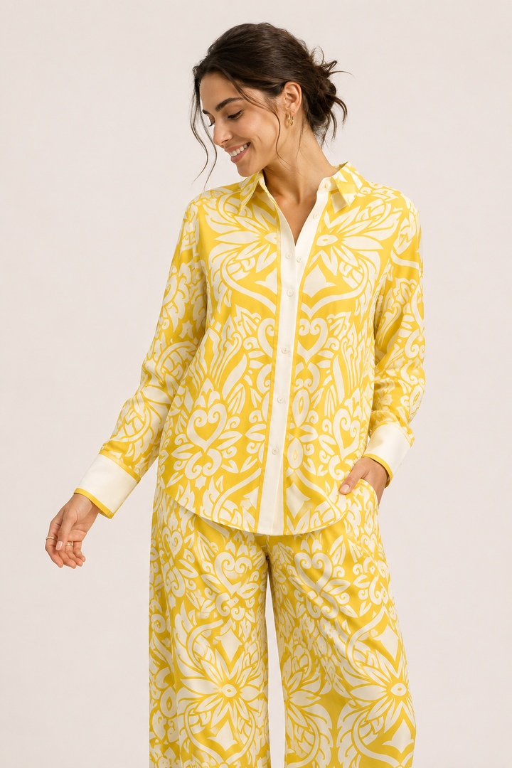 Damesensemble met opdruk in mediterrane stijl - Wilma