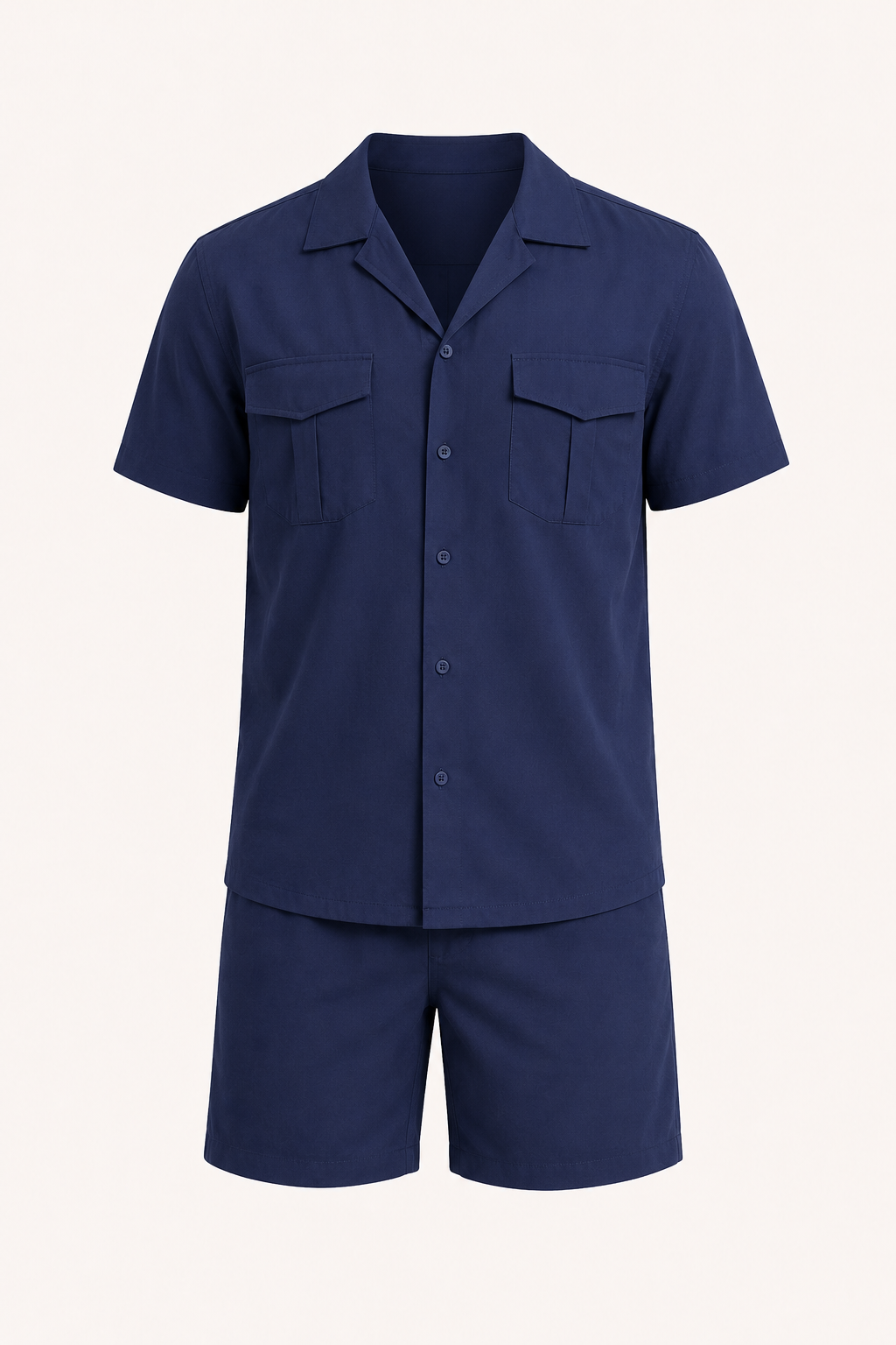 Herenshirt en herenshort met dubbele zakken - Matthis