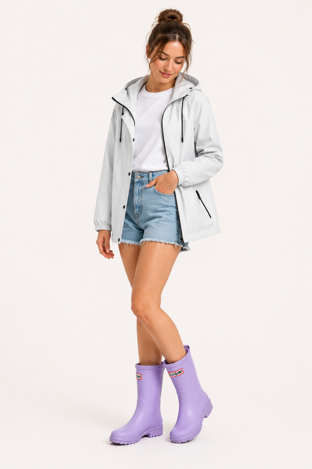 Antislip regenlaarzen voor dames, halfhoog - Selma