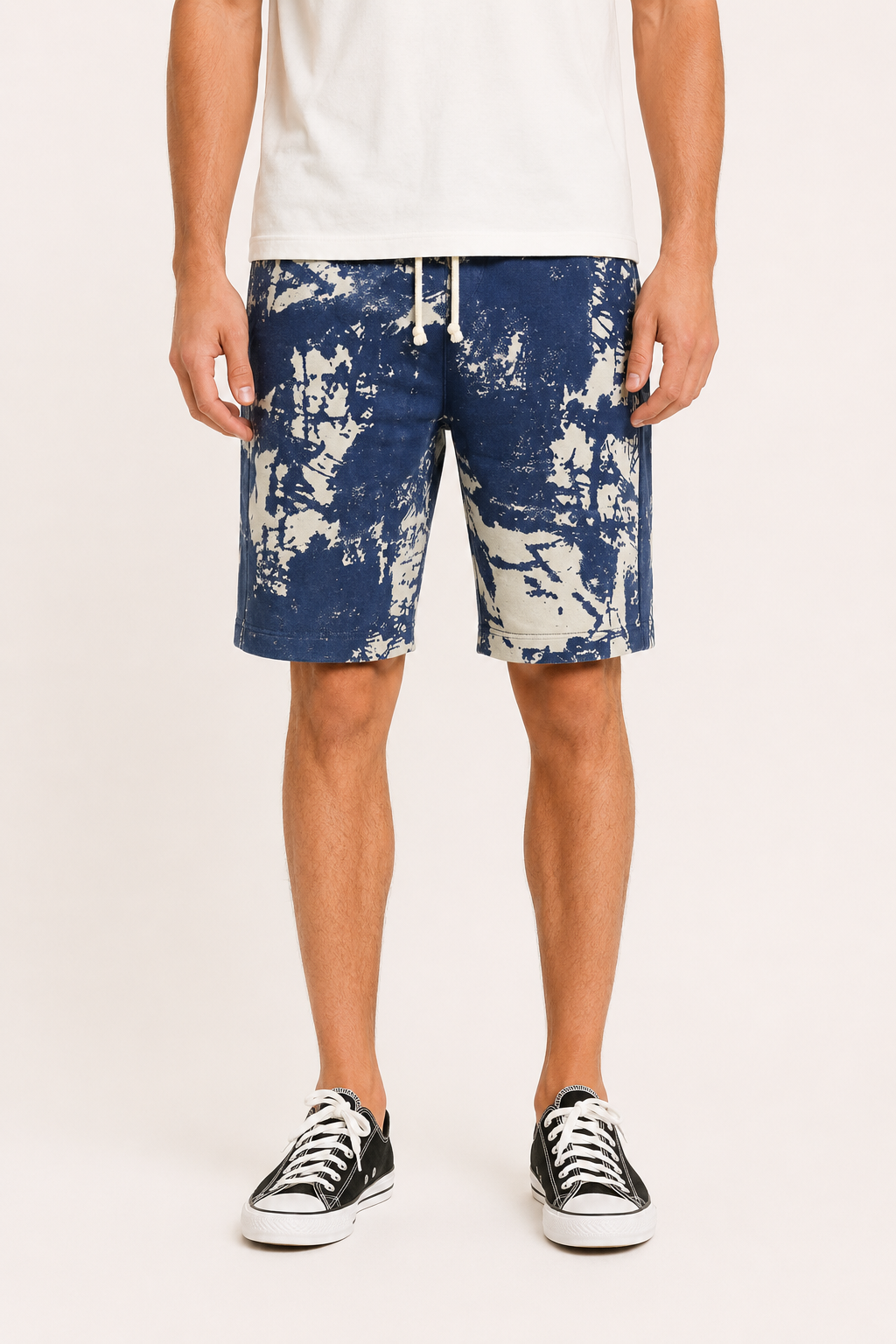 Heren short met print, verstelbare taille - Hugo