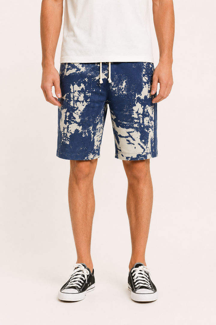 Heren short met print, verstelbare taille - Hugo
