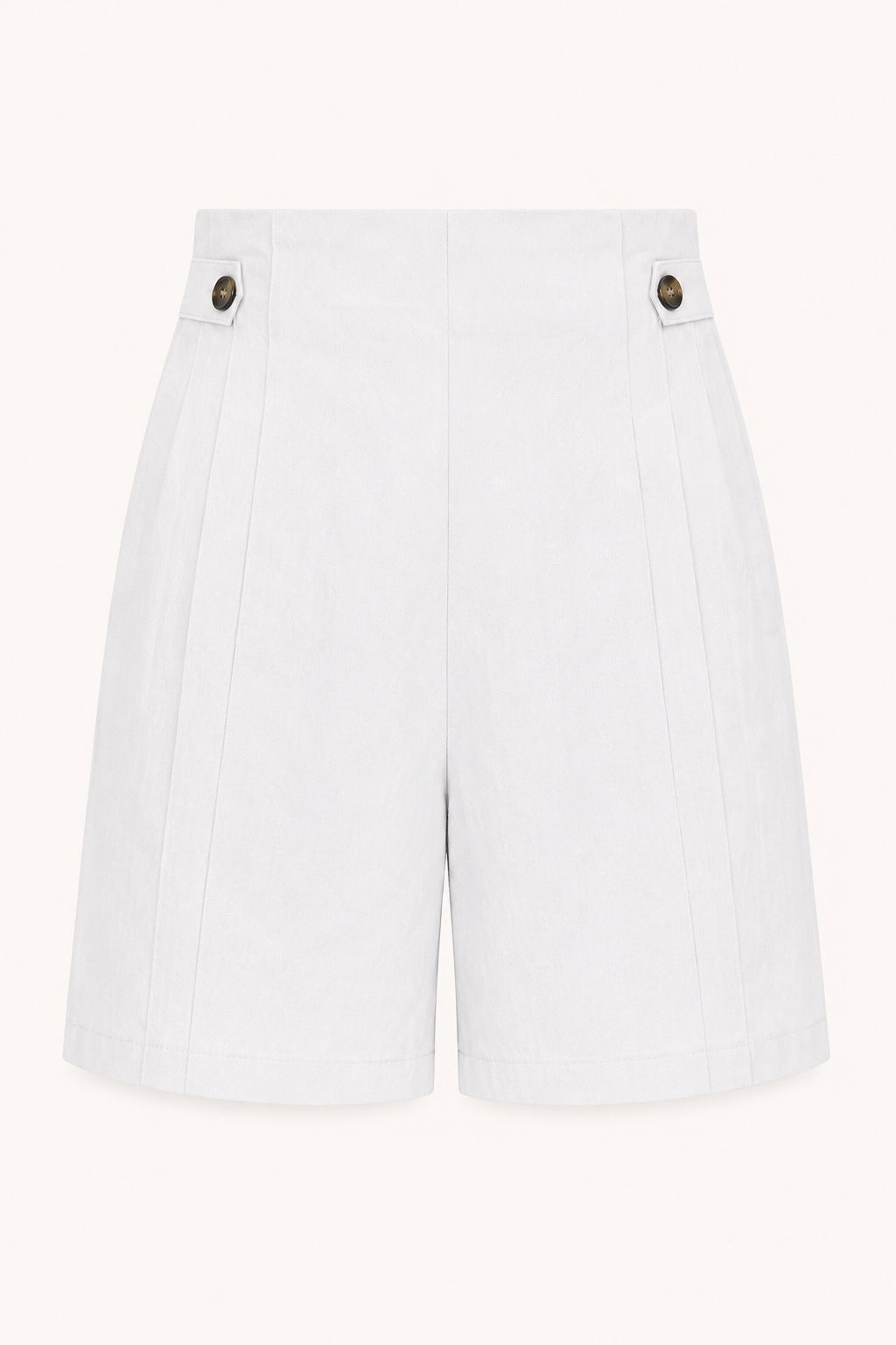 Dames short met hoge taille en knopen opzij - Maren