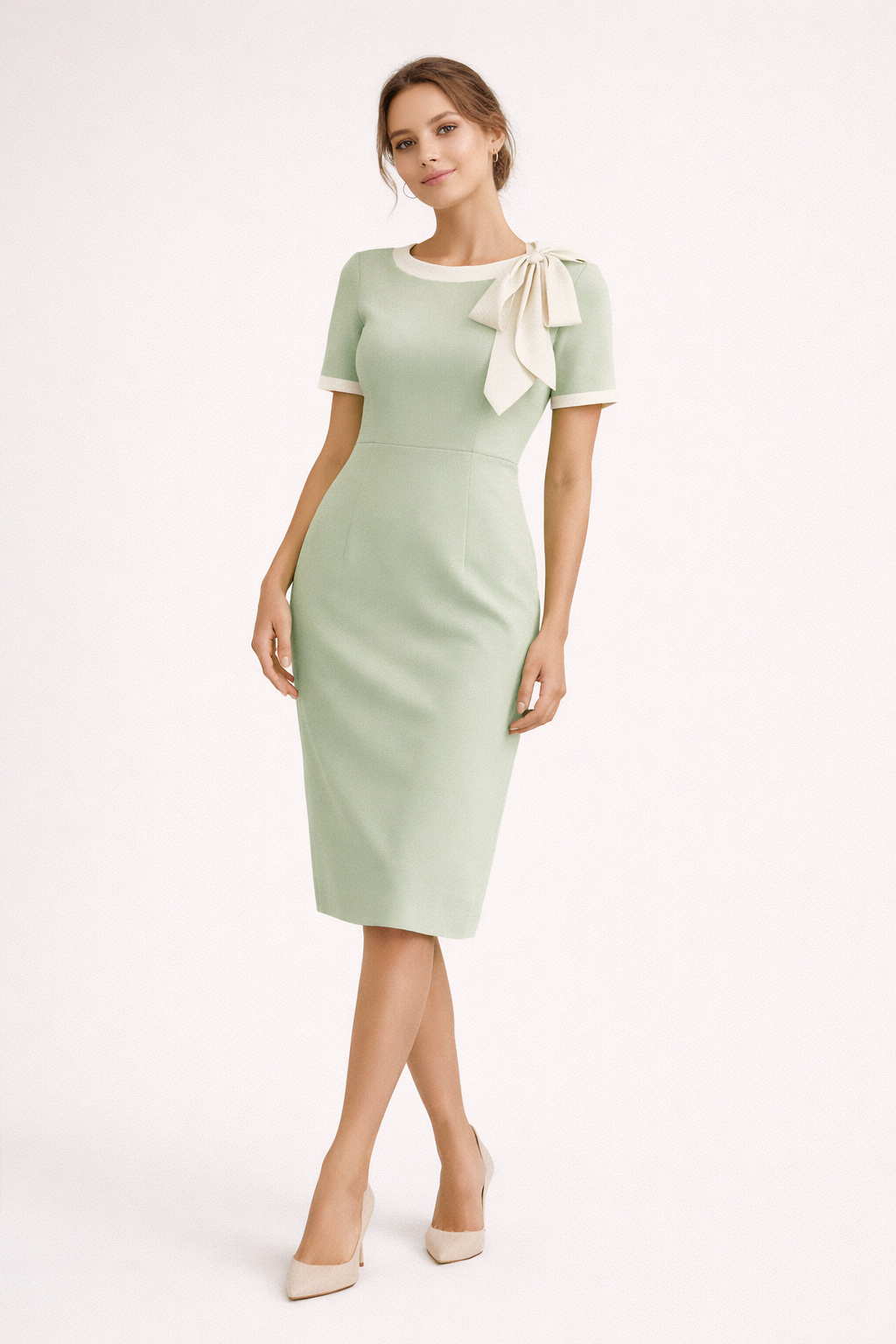 Elegante formele jurk met een klassieke fit en flare stijl - Erica