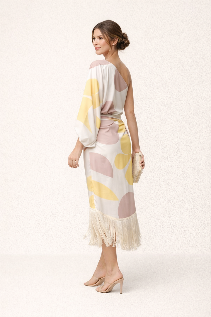 Asymmetrisch dames zomer feest setje - Arianna