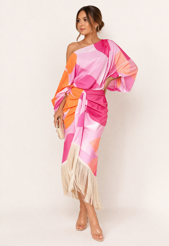 Asymmetrisch dames zomer feest setje - Arianna