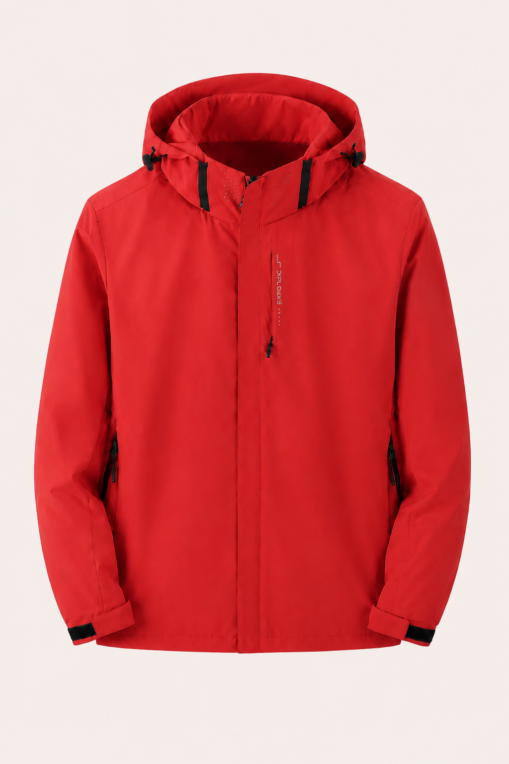 Unisex waterdichte winddichte jas met doorlopende ritssluiting - Shocks
