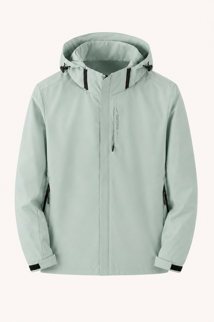 Unisex waterdichte winddichte jas met doorlopende ritssluiting - Shocks