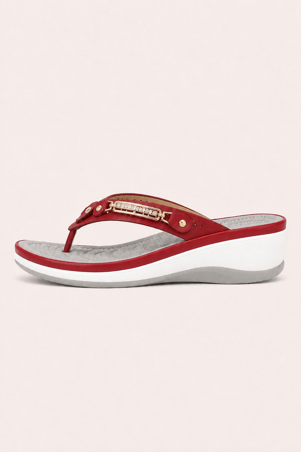 Orthopedische sandalen voor dames met ergonomische, antislip-sleehak - Marlies