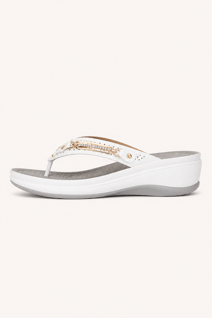 Orthopedische sandalen voor dames met ergonomische, antislip-sleehak - Marlies