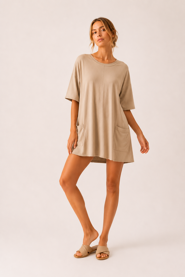 Jumpsuit korte mouw vrouw - Hanneli