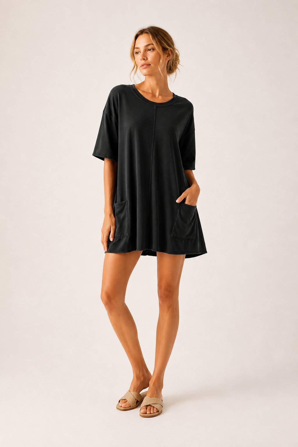 Jumpsuit korte mouw vrouw - Hanneli