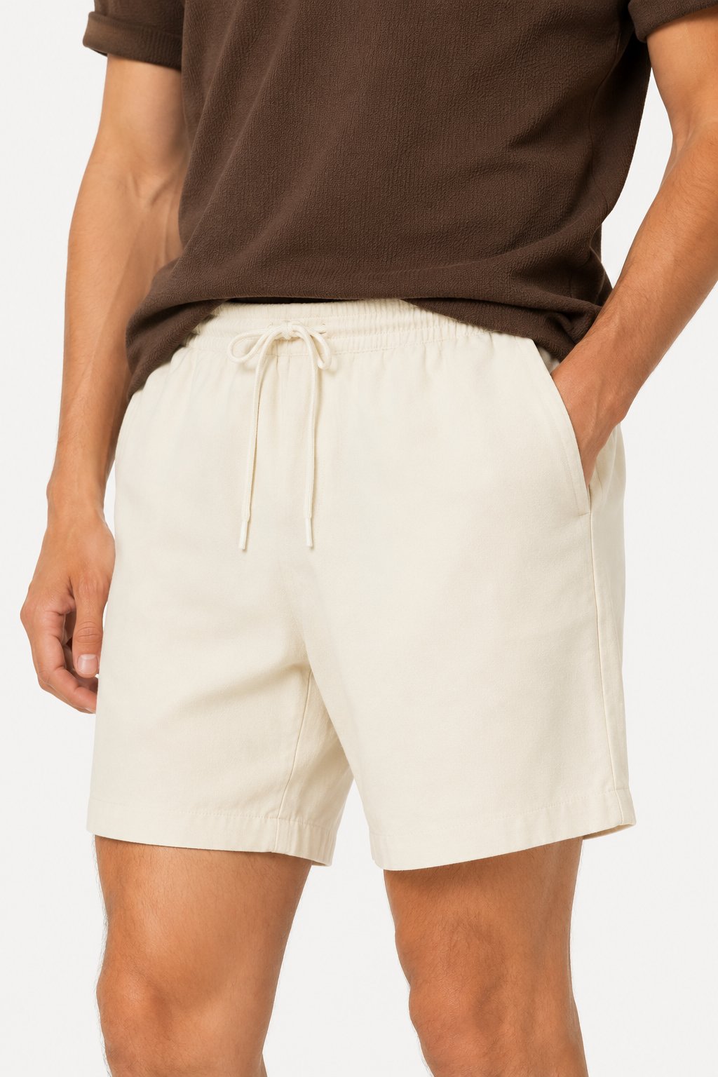 Heren casual bermuda met elastische taille en koord - Tarma