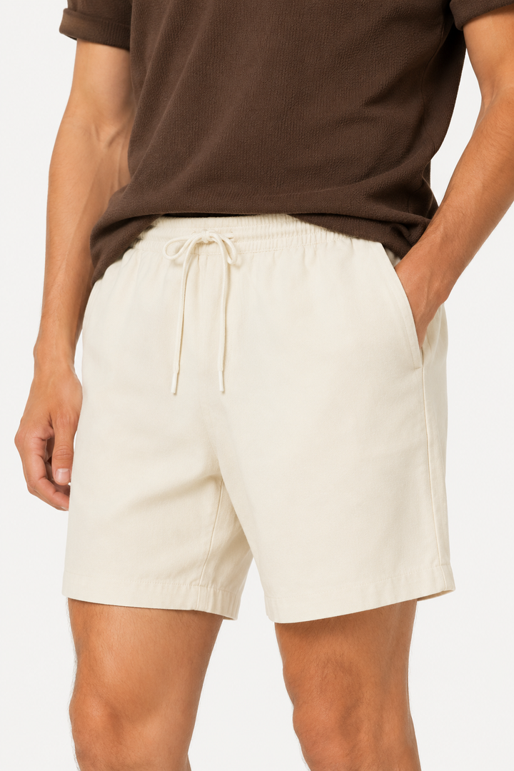 Heren casual bermuda met elastische taille en koord - Tarma