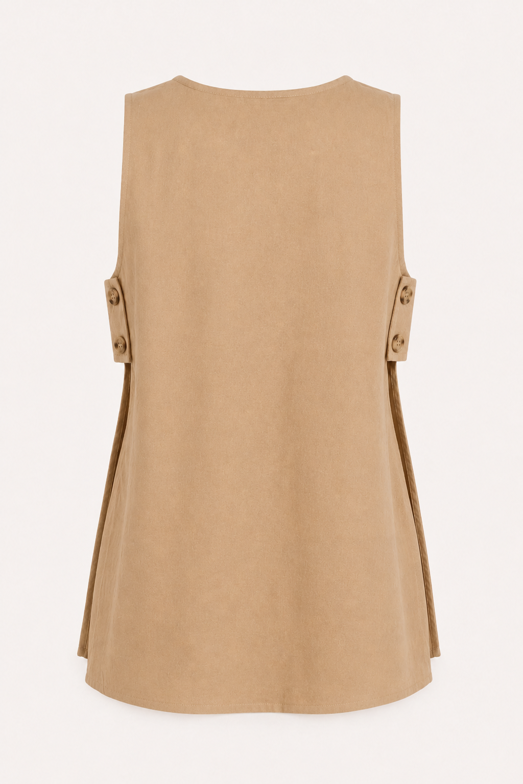Set voor dames: vestje en korte broek met knopen - Elke