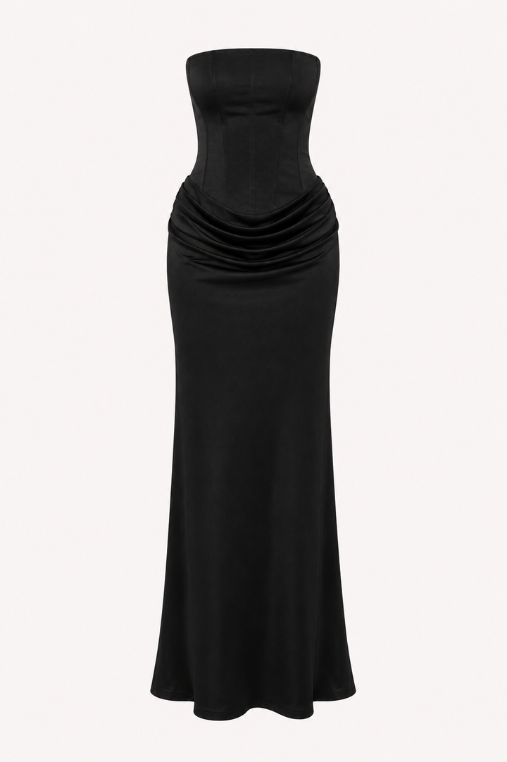 Elegante lange jurk voor dames met slanke pasvorm - Leni