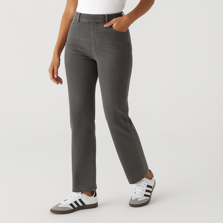 Gebreide damesbroek met hoge taille - Connie