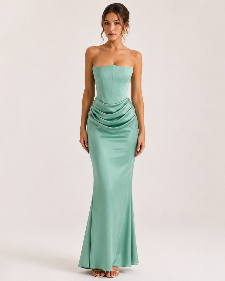 Elegante lange jurk voor dames, geschikt voor feesten en galas - Gerhild