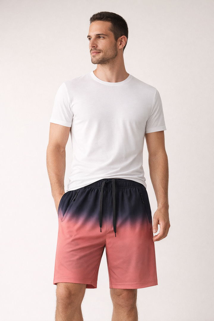 Lichtgewicht geweven strandshort voor heren - Horizon