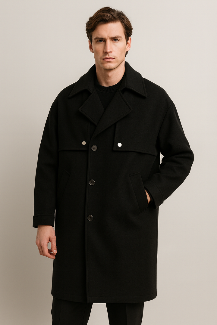 Klassieke wollen herenjas - Kaelor