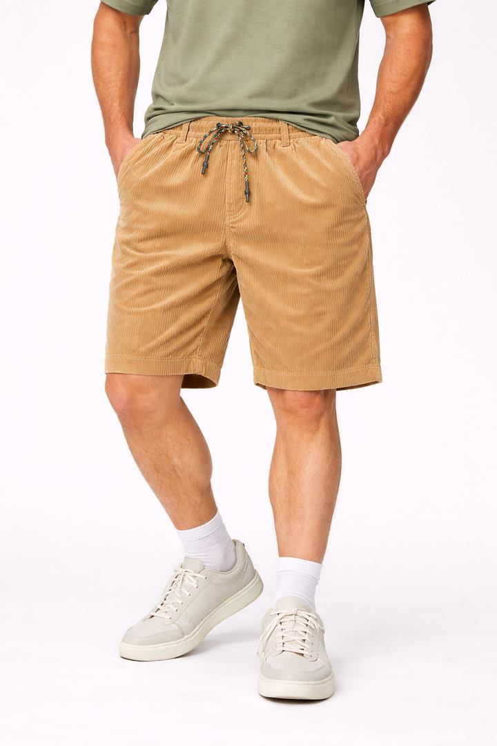 Corduroy korte broek met trekkoord voor heren - Dalton