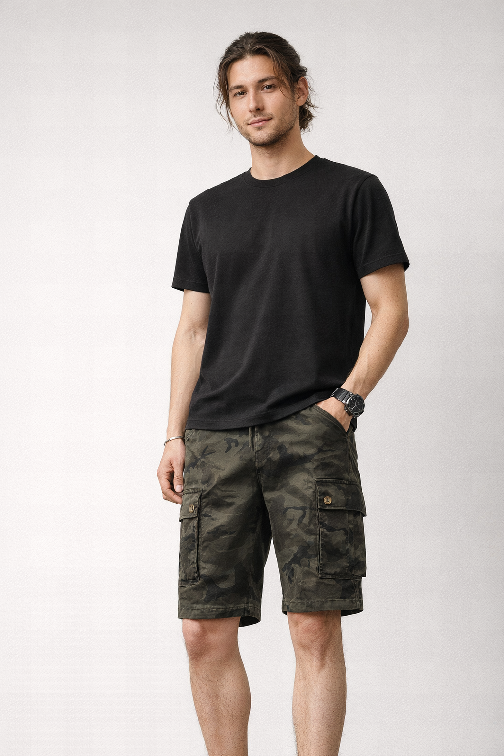 Heren cargoshort met zijzakken - Ranger