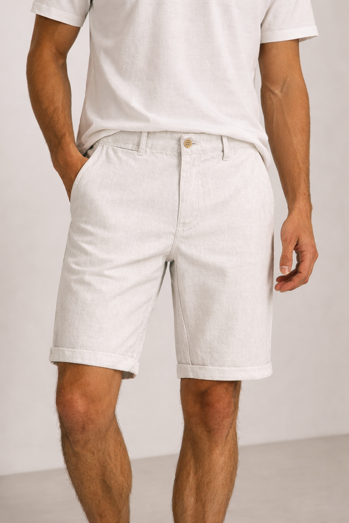 Casual linnen herenshort - Éder