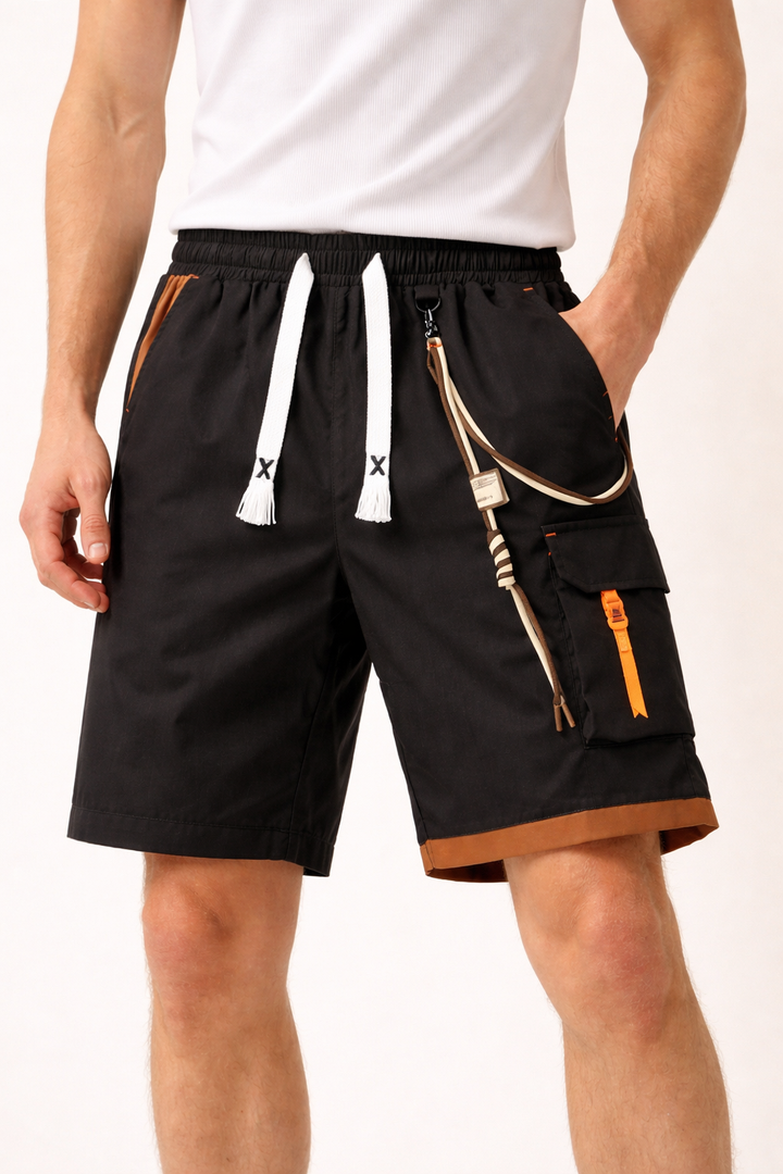 Heren sportshort met cargozak aan de zijkant - Menphis