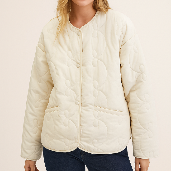 Gewatteerd jack met strikpatroon - Maeren